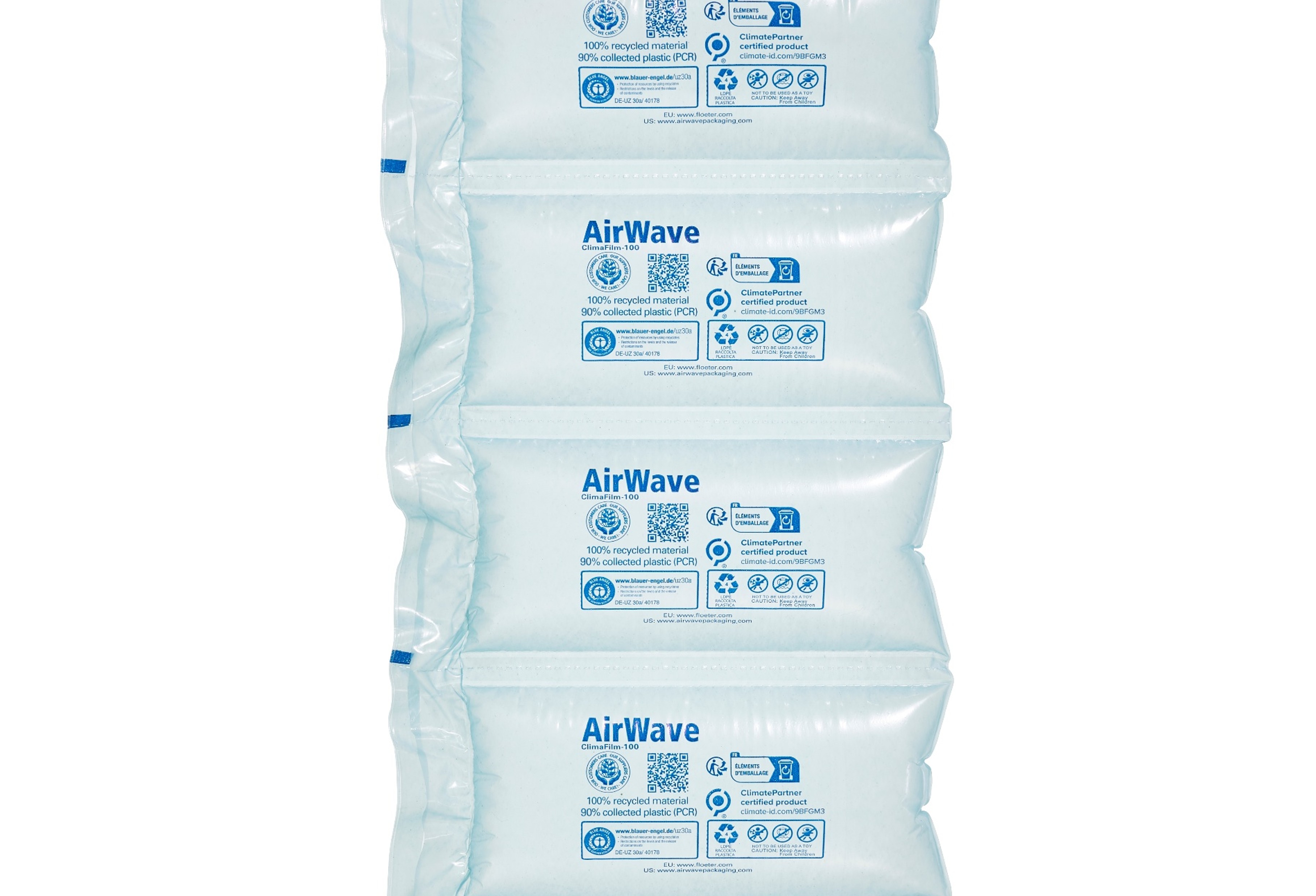 EcoWave-100 type 7.1 climate certified air cushion chain